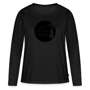 Transfer Gift JDM Motorsport Japan Car - Women's Premium Organic Long Sleeve Shirt - black - Front - Julia (174cm)