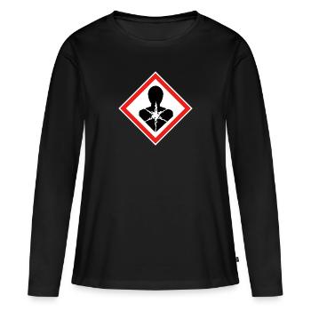 Extreme Health Danger, Serious Health Danger - Women's Premium Organic Long Sleeve Shirt - black - Front - Julia (174cm)