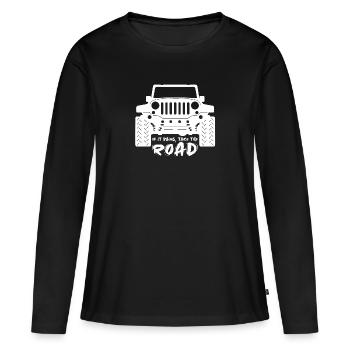 Jeep - T-shirt manches longues Premium bio Femme - noir - Devant - Julia (174cm)