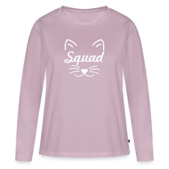Squad Katze Braut Geschenk Bräutigam Hochzeit - Frauen Premium Bio Langarmshirt - Altrosa - Vorne - Julia (174cm)