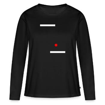 puanteur - T-shirt manches longues Premium bio Femme - noir - Devant - Julia (174cm)
