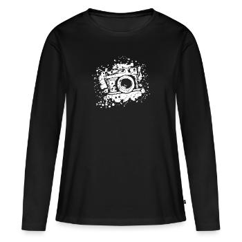 Photography - Frauen Premium Bio Langarmshirt - Schwarz - Vorne - Julia (174cm)