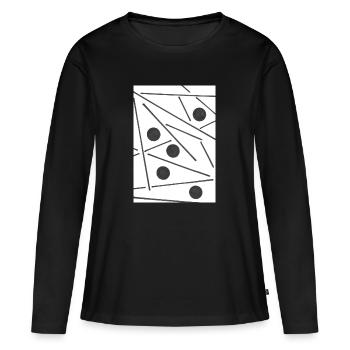 Sign - Frauen Premium Bio Langarmshirt - Schwarz - Vorne - Julia (174cm)