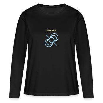 Pulsar Pulsating Radio Source - Women's Premium Organic Long Sleeve Shirt - black - Front - Julia (174cm)