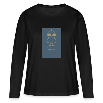 Cool chick - Women's Premium Organic Long Sleeve Shirt - black - Front - Julia (174cm)