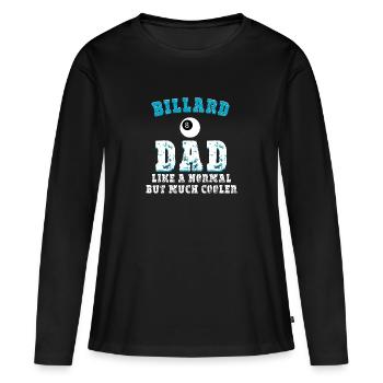 Billard - Frauen Premium Bio Langarmshirt - Schwarz - Vorne - Julia (174cm)