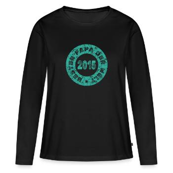 Charrette à bras 2015 - T-shirt manches longues Premium bio Femme - noir - Devant - Julia (174cm)