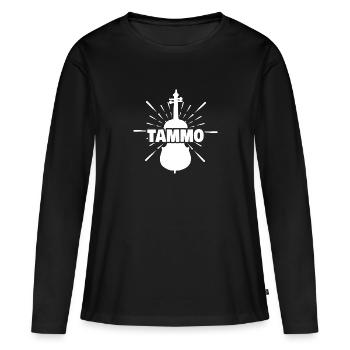 Musique Tammo - T-shirt manches longues Premium bio Femme - noir - Devant - Julia (174cm)