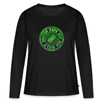 Charrette à bras 1961 - T-shirt manches longues Premium bio Femme - noir - Devant - Julia (174cm)