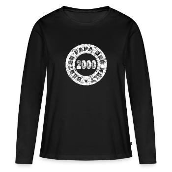 Charrette à bras 2000 - T-shirt manches longues Premium bio Femme - noir - Devant - Julia (174cm)