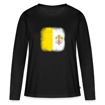 La Cité du Vatican en tant que Cité du Vatican - T-shirt manches longues Premium bio Femme - noir - Devant - Julia (174cm)
