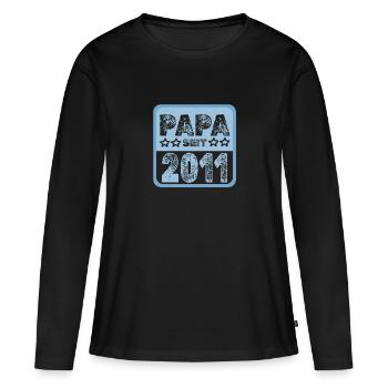Papa 2011 - Women's Premium Organic Long Sleeve Shirt - black - Front - Julia (174cm)