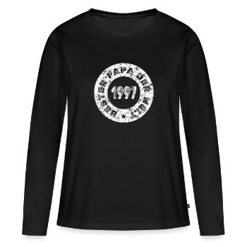 Charrette à bras 1997 - T-shirt manches longues Premium bio Femme - noir - Devant - Julia (174cm)