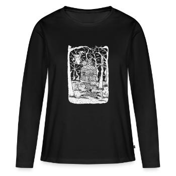 Witch - Frauen Premium Bio Langarmshirt - Schwarz - Vorne - Julia (174cm)