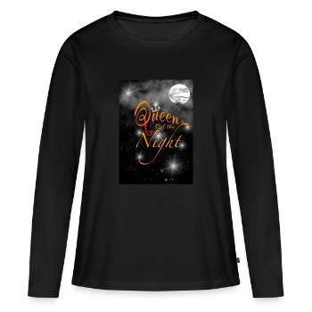 Queen of the Night 2 - Women's Premium Organic Long Sleeve Shirt - black - Front - Julia (174cm)