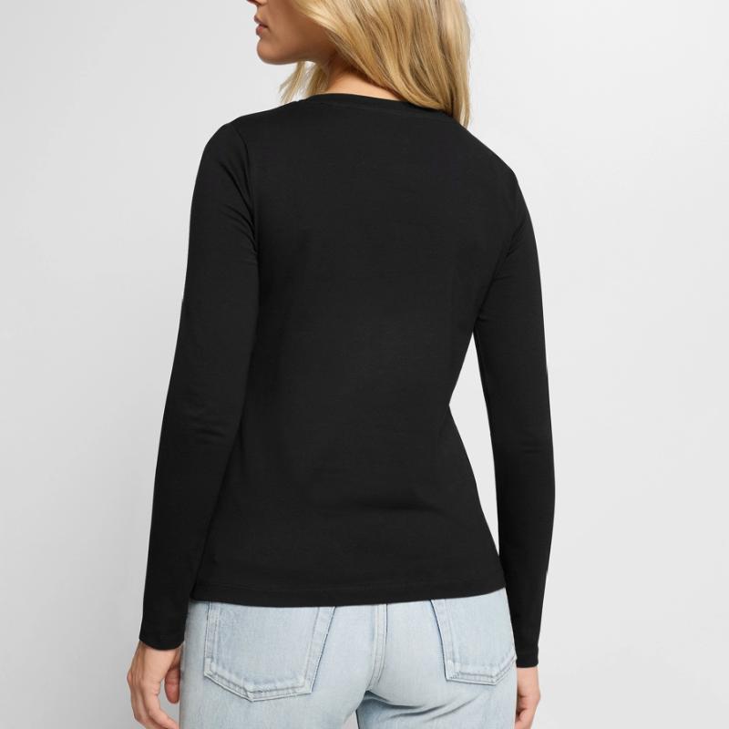 Un mignon mouton hacker dort dans un sweat à capuche devant le PC T-shirt manches longues Premium bio Femme