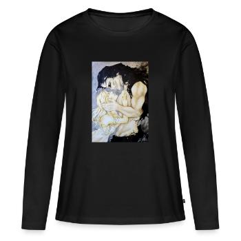 Join me in death - Frauen Premium Bio Langarmshirt - Schwarz - Vorne - Julia (174cm)