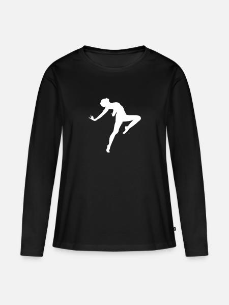Tänzerin - Frauen Premium Bio Langarmshirt - Schwarz