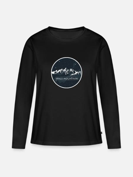 Cadeau montagne MONTAGNE - Premium økologisk langærmet T-shirt til kvinder - sort