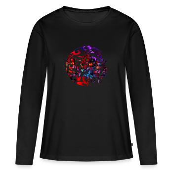 Tribal Bull Bull Beef - Women's Premium Organic Long Sleeve Shirt - black - Front - Julia (174cm)