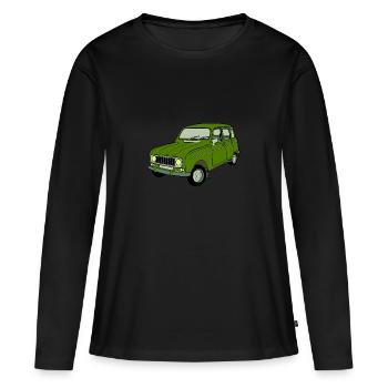Combinaison de toit haut R4 - T-shirt manches longues Premium bio Femme - noir - Devant - Julia (174cm)