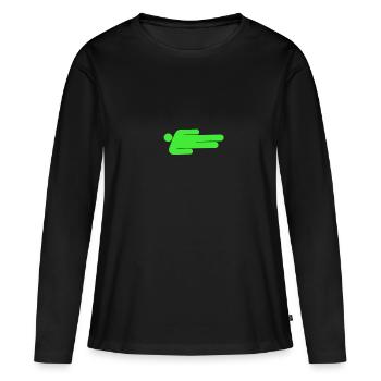 feu vert billie - T-shirt manches longues Premium bio Femme - noir - Devant - Julia (174cm)