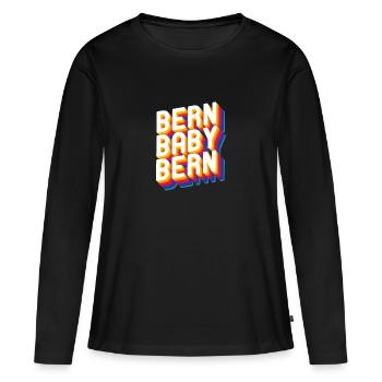 Bern Baby Bern - T-shirt manches longues Premium bio Femme - noir - Devant - Julia (174cm)