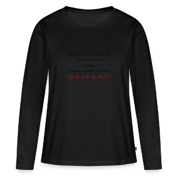 son of a bit - Frauen Premium Bio Langarmshirt - Schwarz - Vorne - Julia (174cm)