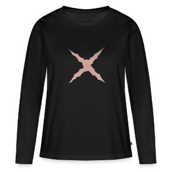 Ruffy Narbe - Frauen Premium Bio Langarmshirt - Schwarz - Vorne - Julia (174cm)