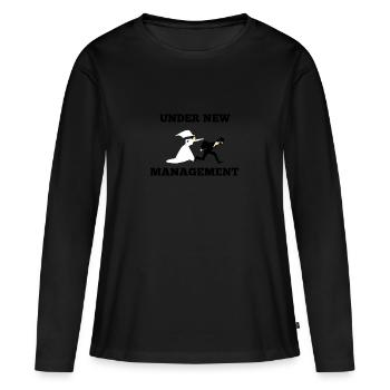 Enterrement de vie de garçon - T-shirt manches longues Premium bio Femme - noir - Devant - Julia (174cm)