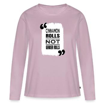 Obama plaisante chats drôles dictons interdit notre - T-shirt manches longues Premium bio Femme - rose poudré - Devant - Julia (174cm)