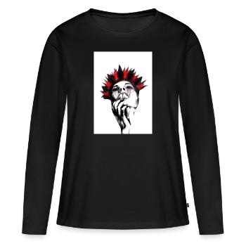 Demon Girl - Women's Premium Organic Long Sleeve Shirt - black - Front - Julia (174cm)