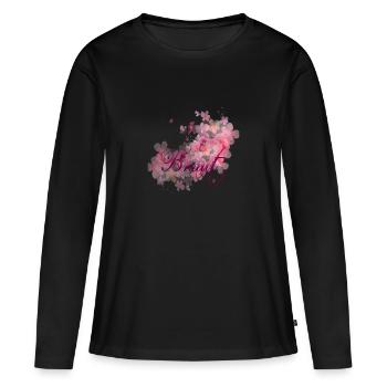 Braut - Frauen Premium Bio Langarmshirt - Schwarz - Vorne - Julia (174cm)