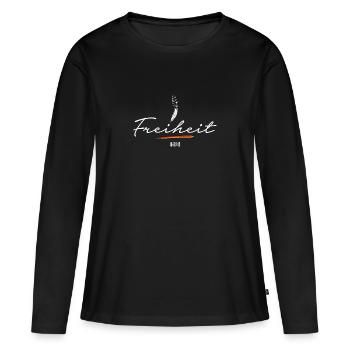 Freedom 1848/49 - German | Baden Revolution - Women's Premium Organic Long Sleeve Shirt - black - Front - Julia (174cm)