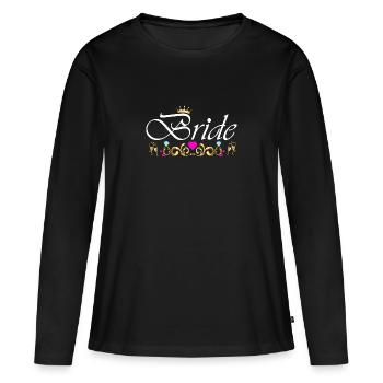Braut/Bride - Junggesellenabschied - Frauen Premium Bio Langarmshirt - Schwarz - Vorne - Julia (174cm)