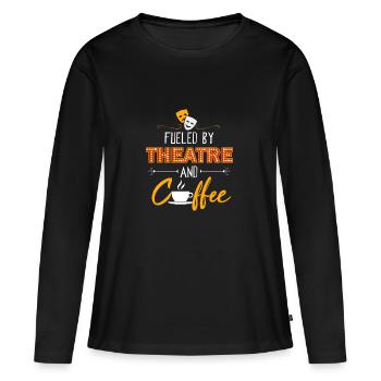 Théâtre Musical Théâtre musical Café - T-shirt manches longues Premium bio Femme - noir - Devant - Julia (174cm)