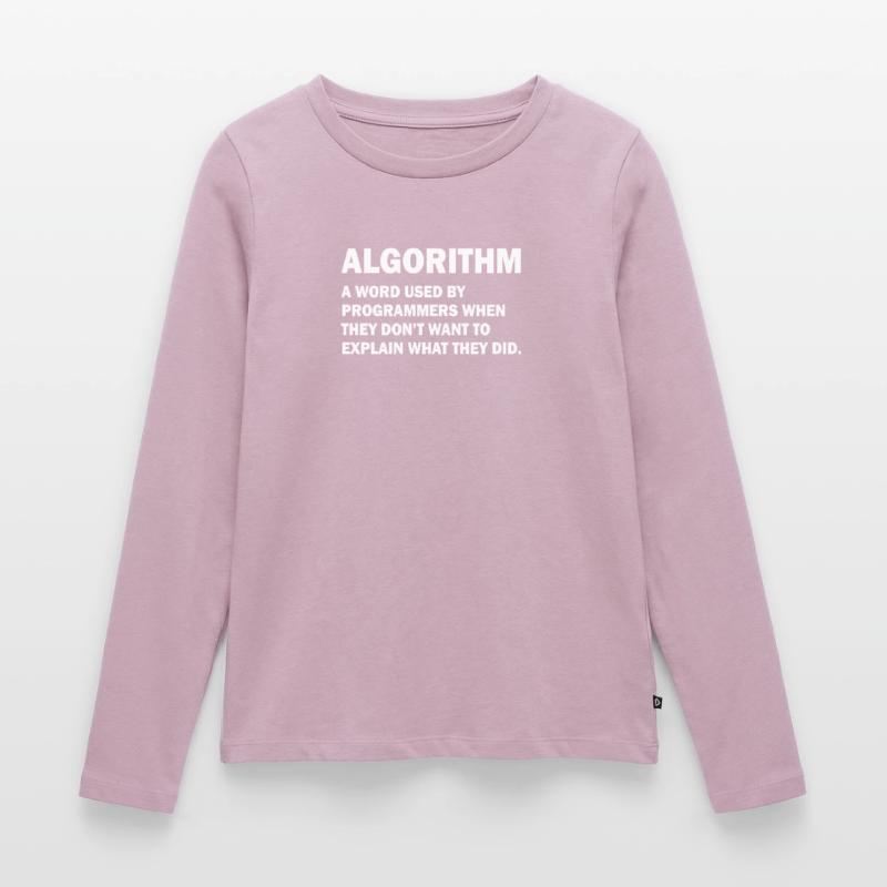 Algorithm Admin Informatique Nerd programmation T-shirt manches longues Premium bio Femme