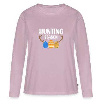 Cute Easter Egg Hunting Season Boys Girls Kids - Women's Premium Organic Long Sleeve Shirt - dusky pink - Front - Julia (174cm)