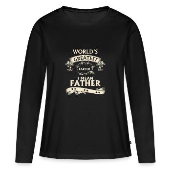 Le plus grand papillon du monde - T-shirt manches longues Premium bio Femme - noir - Devant - Julia (174cm)