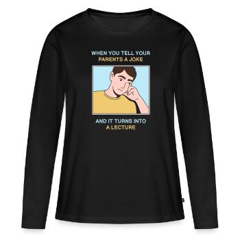Parents Design für junge stolze Pinoys - Frauen Premium Bio Langarmshirt - Schwarz - Vorne - Julia (174cm)