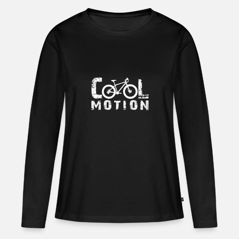 Cool Motion - Frauen Premium Bio Langarmshirt - Schwarz