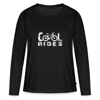 Manèges sympas - T-shirt manches longues Premium bio Femme - noir - Devant - Julia (174cm)