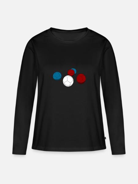 Boccia - petanque - Women's Premium Organic Long Sleeve Shirt - black