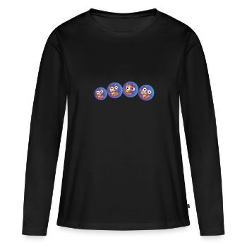 disco family, family, discokugel, disco - Frauen Premium Bio Langarmshirt - Schwarz - Vorne - Julia (174cm)