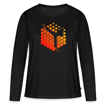 Kickboxing Hommes Kickboxing Kickboxer Kickboxing - T-shirt manches longues Premium bio Femme - noir - Devant - Julia (174cm)