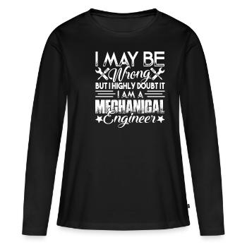 Mechanical Engineer I Am A Mechanical Engineer - Women's Premium Organic Long Sleeve Shirt - black - Front - Julia (174cm)