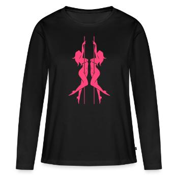 Women's pole dancing pole dancing - Women's Premium Organic Long Sleeve Shirt - black - Front - Julia (174cm)