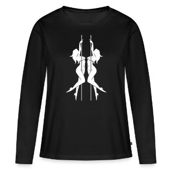Women's pole dancing pole dancing - Women's Premium Organic Long Sleeve Shirt - black - Front - Julia (174cm)