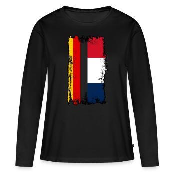 French French Germany France - Women's Premium Organic Long Sleeve Shirt - black - Front - Julia (174cm)