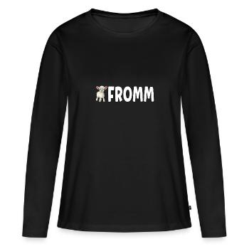 Lammfromm - Vous êtes innocent. TOUJOURS! - T-shirt manches longues Premium bio Femme - noir - Devant - Julia (174cm)